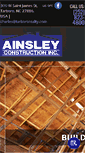 Mobile Screenshot of ainsleyconstruction.com